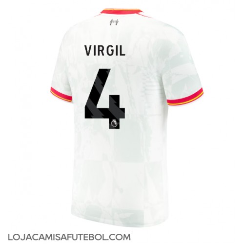 Camisa de Futebol Liverpool Virgil van Dijk #4 Equipamento Alternativo 2024-25 Manga Curta